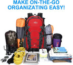 INOXTO lightweight Hiking Backpack 35L/40L Hiking Daypack with Waterproof Rain Cover for Travel Camping Outdoor Men and Women