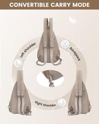 LOVEVOOK Sling Backpack for Women, Convertible Crossbody, Small Diaper Bag, Water-Resistant Hiking Daypack, Travel Shoulder Chest Bag