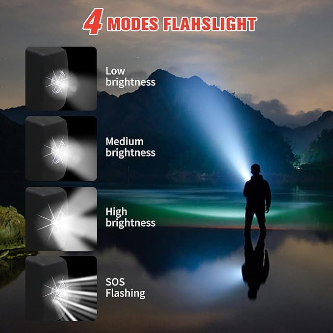 18500mWh/5000mAh Emergency Crank Weather Radio, iRonsnow NOAA/FM/AM Solar Radios, Portable Survival Radio with SOS, Earphone Jack, 1W 4 Modes LED Flashlight, Cell Phone Charger for Camping Hiking