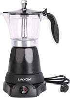 LAOION Cuban Coffee Maker, 6 or 3cup Electric Espresso Coffee Maker, Portable Cafeteras Electricas Modernas, Electric Moka Pot with Detachable Base & Overheat Protection, Coffee Gift for Home Travel