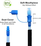 Insulated Hydration Backpack Pack with 3L BPA Free Leak Proof Water Bladder, Large Storage Lightweight Hiking Daypack with Waist Pouches & Cooler Layer, for Running, Biking, Camping, Festival