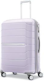 Samsonite Freeform Hardside Expandable with Double Spinner Wheels, Lilac, Checked-Medium 24-Inch