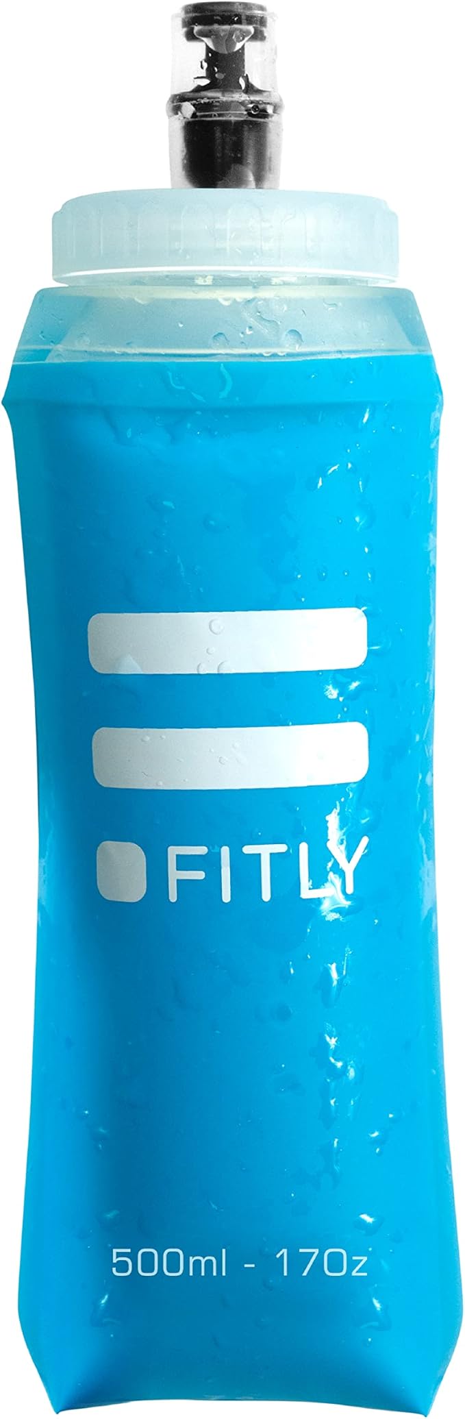Soft Flask - Shrink As You Drink Soft Water Bottle for Hydration Pack - Folding Water Bottle Ideal for Running, Hiking, Cycling, Climbing & Rigorous Activity