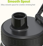 Small Water Bottle 12 oz Insulated Sports Wide Mouth Flask for School-Reuasble Stainless Steel Vacuum Travle Water Bottle with Silicone Boot (Navy)