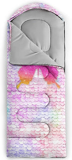 QOOMO Camping Sleeping Bags,3 Season Warm & Cool Weather,Lightweight,Waterproof Sleeping Bags for Adults & Kids,Traveling,and Outdoors,Camping Gear Equipment