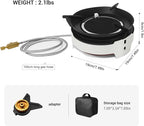 Camping Stove 3600W Portable Backpacking Stove with Piezo Ignition, Fuel Canister Adapter Windproof Gas Stove for Camping Hiking Outdoor Cooking