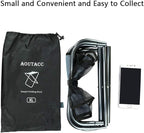 AOUTACC Ultralight Portable Folding Camping Stool for Outdoor Fishing Hiking Backpacking Travelling(XL:13"x14"x15";Large:11.8"x11"x11.4"; Medium:8.3"x9.5"x 11")