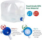 INNO STAGE 2 Pack Collapsible Water Container 2.6 Gallon with Spigot, Camping Water Storage Carrier Jug for Outdoors