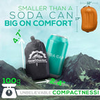 Gear Doctors Camping Inflatable Pillow, Backpacking - Blow Up Camp Pillow for Camping (Orange)