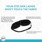 Wild Essentials® Sweet Dreams™ Comfortable & Contoured Sleep Mask Kit with Carry Pouch and Moldex® Ear Plugs, Travel Set, Gift