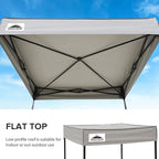 EAGLE PEAK Flex Compact 5x5 Pop-up Canopy Changing Room, Portable Privacy Dressing Room for Indoor Fashion Photoshoots, Camping, or Pool, Gray