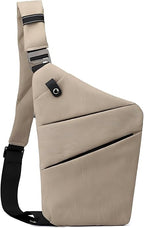 Anti Theft Travel Bag, One Shoulder Large Capacity Cross-body Bag Chest Fashion Lightweight Sling Bags for Travel Sports