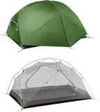 Naturehike Mongar Backpacking Camping Tent 2 Person Lightweight 3 Season Waterproof Hiking Tent Double Crossbars Easy Setup Double Layer for Hunting Outdoor Mountaineering Travel with Footprint