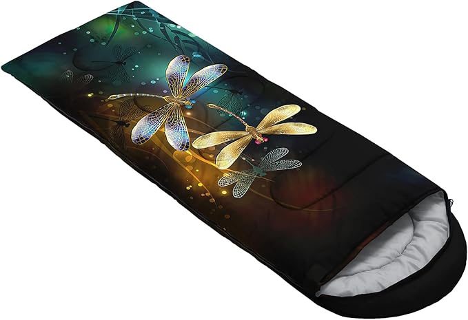 AILONEN Pink Lovely Rabbit Sleeping Bag for Girls Kids Adults,Warm and Cool Weather,Lightweight,Waterproof Backpacking,Cartoon Flowers Printed Bunny Sleeping Bag for Camping