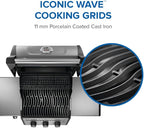 Napoleon Freestyle 365 Propane Gas Outdoor Grill, Graphite Grey – 3-Burner BBQ with Stainless Steel Cooking Grates