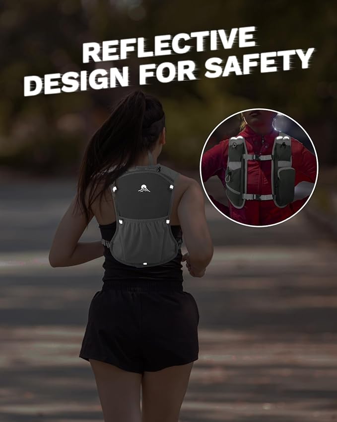 Running Vest for Women and Men, Hydration Running Backpack, Runners Vest, Hydration Vest for Walking, Marathon, Hiking