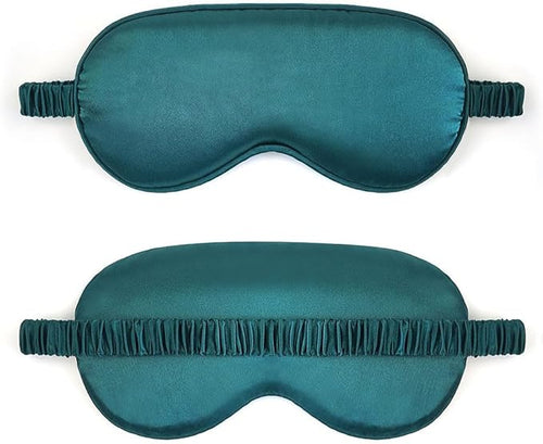 10 Pack Sleep Mask,Silk Eye Mask,for Night Sleeping,Office, Travel,Party Games,Suitablefor Men/Women (Blackish Green)