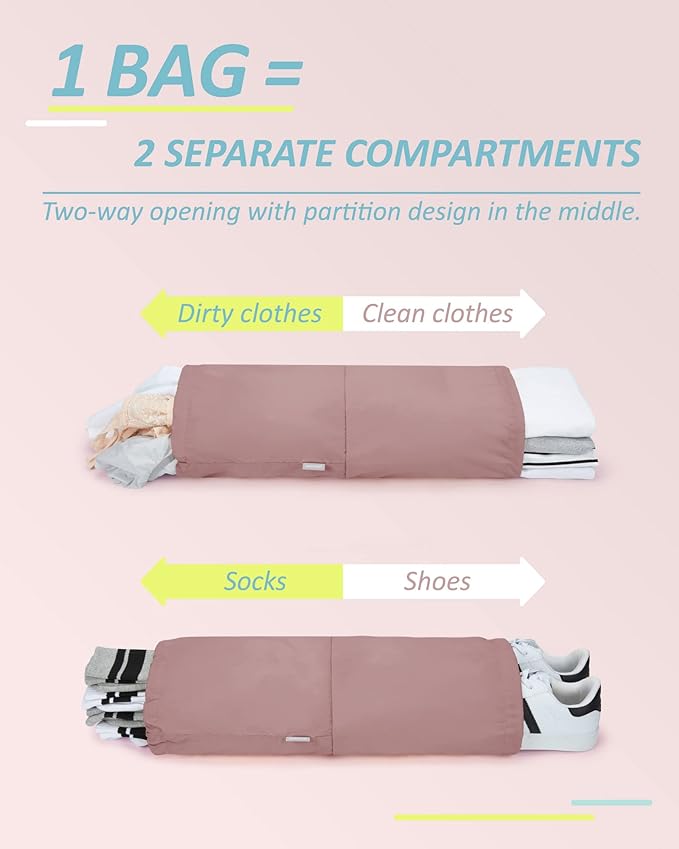 BAGSMART 6 Set /4 Set/2 Set Compression Packing Cubes for Travel, Lightweight Luggage Organizer Bags, Durable Space Saver Bags Travel Essentials