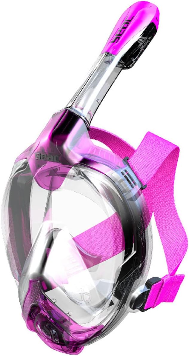 SEAC Libera, Full Face Snorkeling Mask, Hypoallergenic Silicone, Quick Release, EN136:2000 Certified, 4 Sizes