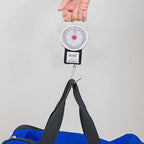 Portable Mini Hanging Spring Luggage Scale 35kg Capacity Handheld Small Travel Weight Scale with Hook for Suitcase and Baggage