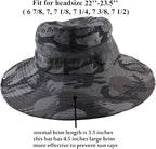 CAMOLAND Mens Fishing Hat Wide Large Brim Sun Hat with Outdoor UV Protection