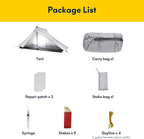 LANSHAN Ultralight Tent 3-Season Backpacking Tent for 1-Person or 2-Person Camping, Trekking, Kayaking, Climbing, Hiking