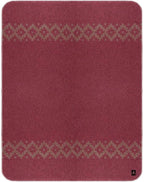 Thick Alpaca Wool Blanket Heavyweight Camping Outdoors Indoors Soft Peru Twin Size Ethnic Design (Soft Wine - Brown Design, Twin Size)