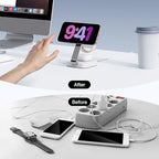 2026 Traveling Wireless Magnetic Fast Charging Station,3 in 1 Charger with i Phone 17 16 15 14 13 12 Pro Max Plus,Apple Watch Series & Air pod 4 3 2 Pro-Gifts for Wife & Husband(Rose Red)