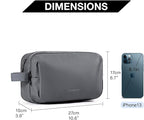 BAGSMART Toiletry Bag for Men, Travel Toiletry Organizer Dopp Kit Water-resistant Shaving Bag for Toiletries Accessories, Door Room Essentials,Grey-basic