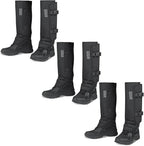 QOGIR Snake Gaiters 3 Pack: Durable Snake Guards for Hunting, Snake Gaiter Leggings for Men & Women, Snake Bite Protection for Lower Legs, Snake Proof Gaiters