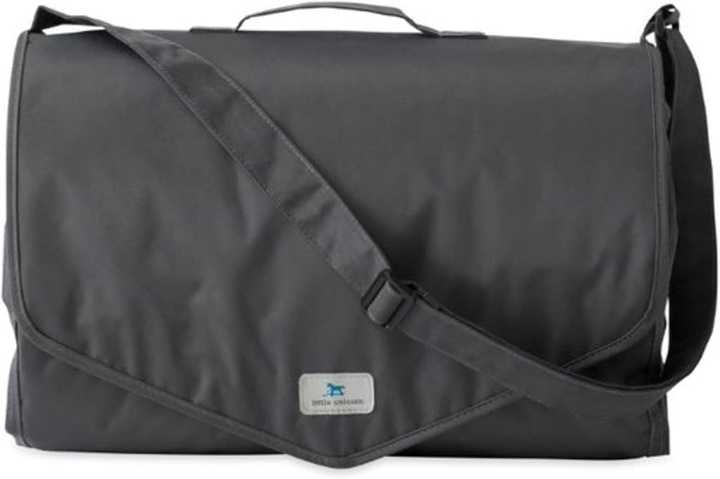 Little Unicorn 5'x7' Outdoor Family Picnic & Beach Blanket | Durable & Water-Resistant Fabric | Compact Fold & Easily Wipes Clean | Zipper Pocket (Midnight Poppy)