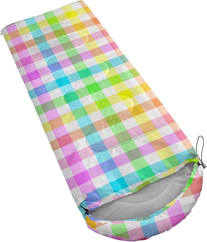 Sleeping Bags for Adults and Kids Backpacking Camping Sleeping Bags for Girls and Boys Lightweight Waterproof Cold/Warm Sleeping Bag for All Season