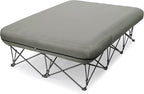 KAMPKEEPER Camping Cot,Camping Cots for Adults,Folding Camping Cot with Inflatable Air Mattress and Carry Bag,for Outdoor Travel Camp Beach Vacation (not Included The Airpump)