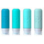 Travel Bottles for Toiletries, TSA Approved Travel Containers 3oz Leak Proof Travel Tubs Refillable Liquid Travel Accessories for Shampoo Conditioner Lotion Body Wash(Multicolored H)