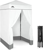 EAGLE PEAK Flex Ultra Compact 4x4 Pop-up Canopy, Sun Shelter, Changing Room, Portable Privacy Canopy Cabana for Pool, Fashion Photoshoots, or Camping, White