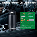 32oz Water Bottle Insulated with Straw,Leak Proof Water Bottles，Mens Water Bottle Stainless Steel for Gym,Hiking,Travel，Sport,1 Liter,Bpa free