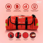 EMT 1st Emergency Responder First Aid Kit | Medical Trauma Bag for Disaster Preparedness | Perfect for Wilderness, Camping, Home, Car, & Office | Our Lightweight Kits Come with 40 Unique Items