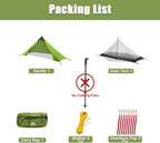 Night Cat Ultralight Tent 1 Person for Professional Backpacker Hiker 2 LBS Only Lanshan Backpacking Bivvy Ground Tent Heavy Rain Waterproof Trekking Pole Not Included