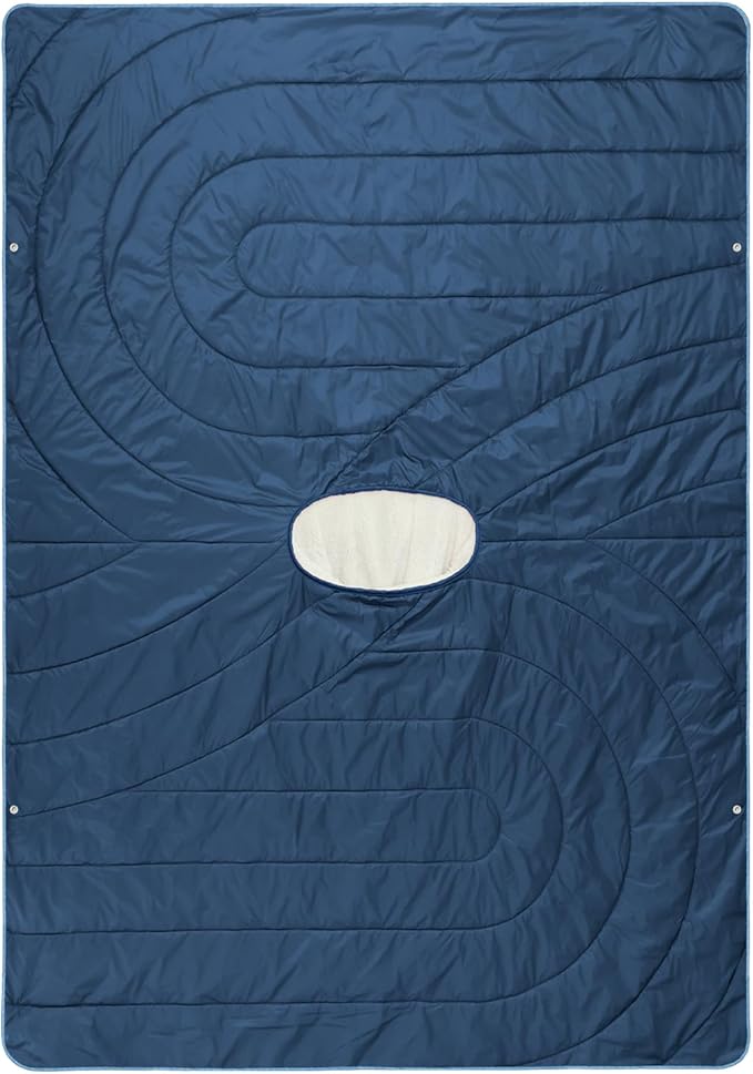 Camping Blanket, Poncho Wearable Hoodie Blankets Outdoor Waterproof Windproof