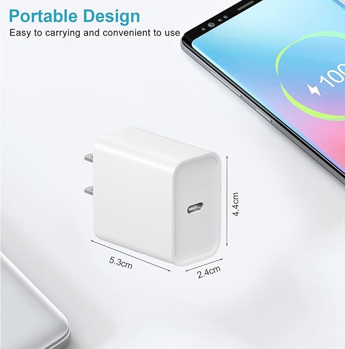 iPhone 17 16 15 Charger: Fast Charging - Type C Chargers - USB C Charger i Phone 17 Charging with 2 Pack Cable for iPhone 17/17Pro Max 16/16 Plus/16 Pro/16 Pro Max/iPhone