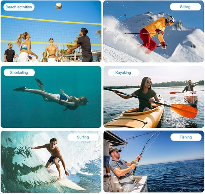 Waterproof Fanny Pack, Waterproof Pouch for Phone Passport Wallet Holder, Floating Dry Bags for Travel Beach Swimming Kayaking Boating Pool Diving Accessories