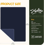 Merino Wool Blend Camping Blanket Ultra Warm, Moisture Wicking, Portable Outdoor Blanket for Camping, RV Trips, Adventures, Picnic, Bushcraft Survival Kits, Large 86"x62"