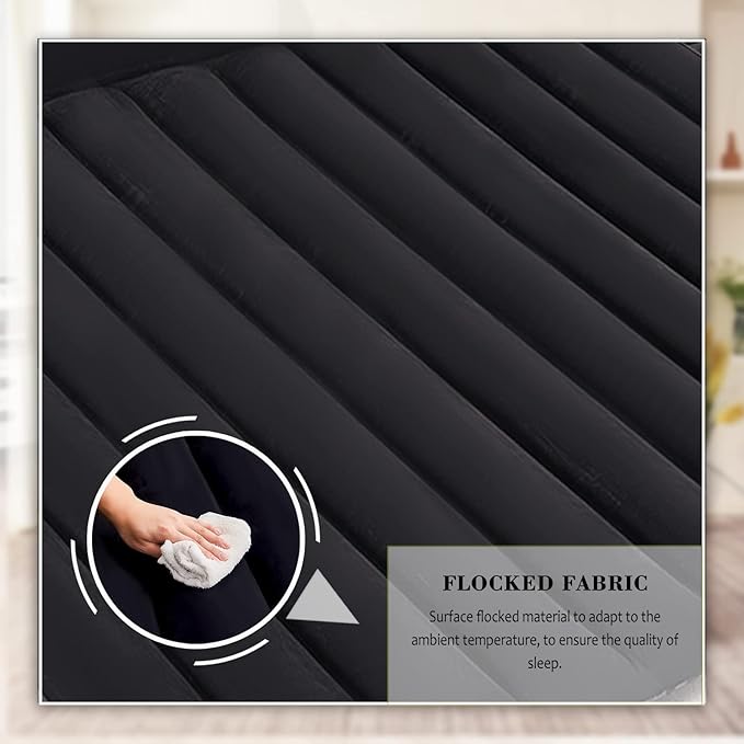 Car Air Mattress Back Seat Car Camping Bed, SUV Inflatable Bed with Pump and Pillows