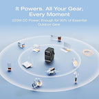 EF ECOFLOW TRAIL 200 DC Portable Power Station, 192Wh LiFePO4 Battery, Solar Generator, 220W DC Output, Compact Power Bank for Camping, Travel, Outdoors, and Emergency Use