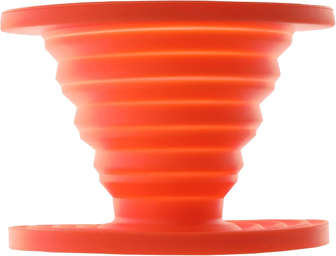 ust Collapsible Flexware Coffee Drip with Strong, Flexible, Compact, BPA Free Design and Lid Seal for Hiking, Backpacking, Camping and Outdoor Survival, Orange, One Size (20-CKT0019-09)