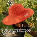 Home Prefer UPF50+ Mens Sun Hat Wide Brim Fishing Hat Foldable Large Brim UV Protection Sun Hat for Men Women Beach Gardening