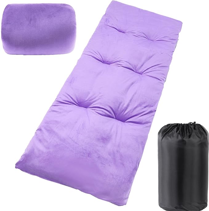 Camping Cot Mattress - Thick Camping Sleeping Pad with Elastic Straps,Portable Cot Mattress Pad for Sleeping Outdoor (75" x 28")