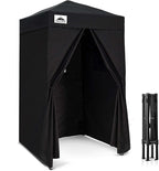EAGLE PEAK Flex Ultra Compact 4x4 Pop-up Canopy, Sun Shelter, Changing Room, Portable Privacy Canopy Cabana for Pool, Fashion Photoshoots, or Camping, Black
