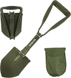 Mini Folding Camping Shovel, Lightweight Portable Small Tactical Survival Shovel, High Carbon Steel Military Shovel Entrenching Tool for Outdoor, Hiking, Digging, Backpacking, Car Emergency, Off Road
