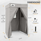 EAGLE PEAK Flex Compact 4x4 Pop-up Canopy Changing Room, Portable Privacy Dressing Room for Indoor Fashion Photoshoots, Camping, or Pool, Gray